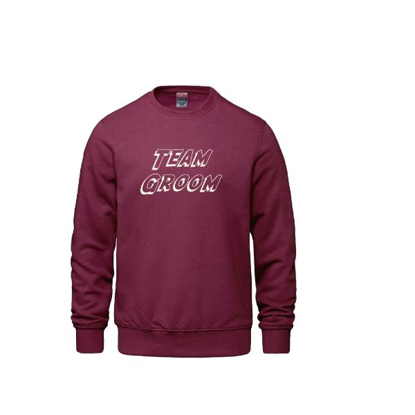 Image de CREW2-Crewneck Team Groom script carré 