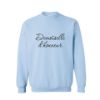Image de CREW165-Crewneck Demoiselle d'honneur coeur sur le I