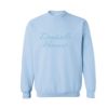 Image de CREW165-Crewneck Demoiselle d'honneur coeur sur le I