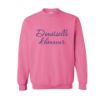 Image de CREW165-Crewneck Demoiselle d'honneur coeur sur le I